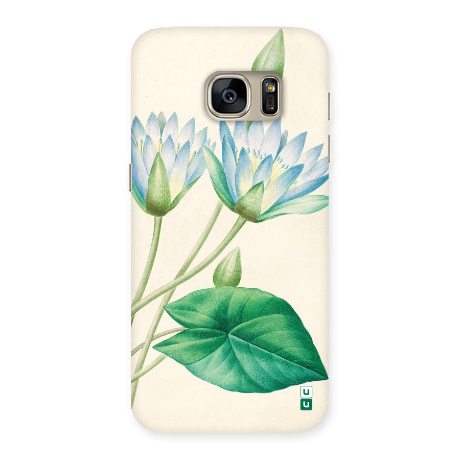 Blue Lotus Back Case for Galaxy S7
