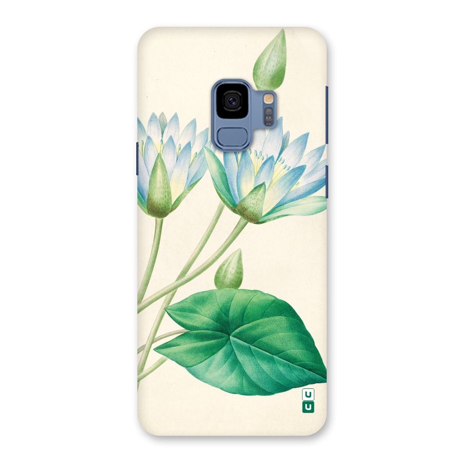 Blue Lotus Back Case for Galaxy S9