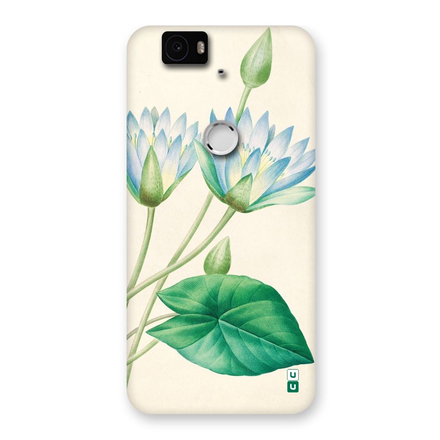Blue Lotus Back Case for Google Nexus-6P