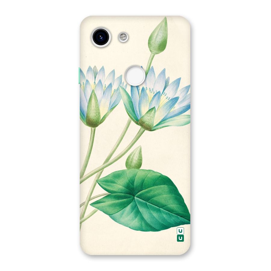 Blue Lotus Back Case for Google Pixel 3