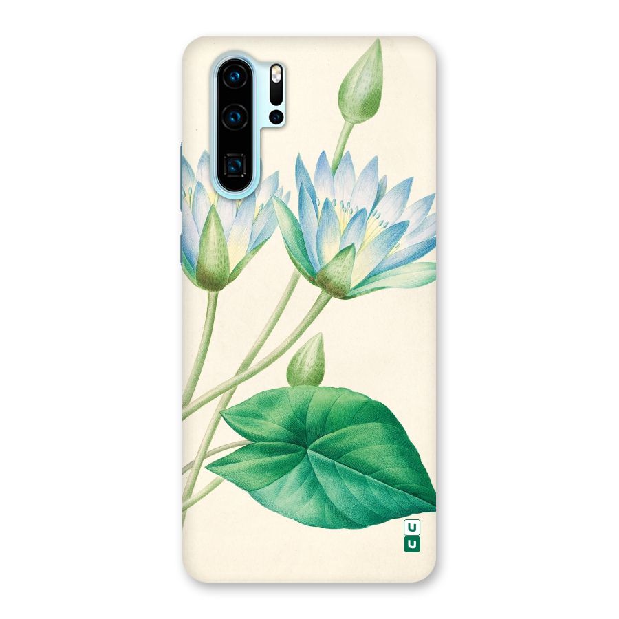 Blue Lotus Back Case for Huawei P30 Pro
