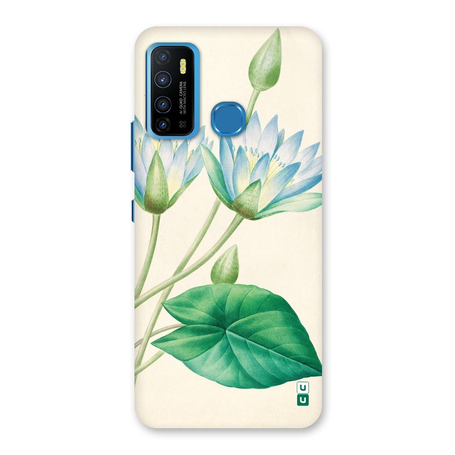 Blue Lotus Back Case for Infinix Hot 9