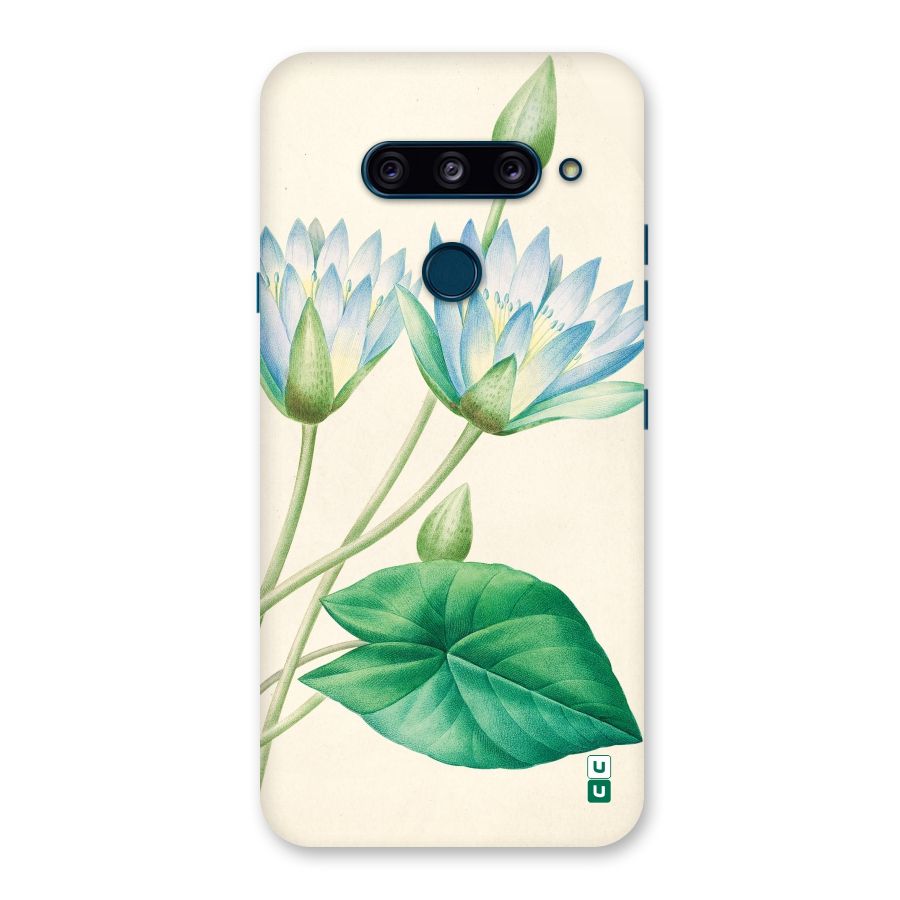 Blue Lotus Back Case for LG  V40 ThinQ