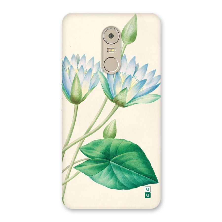 Blue Lotus Back Case for Lenovo K6 Note