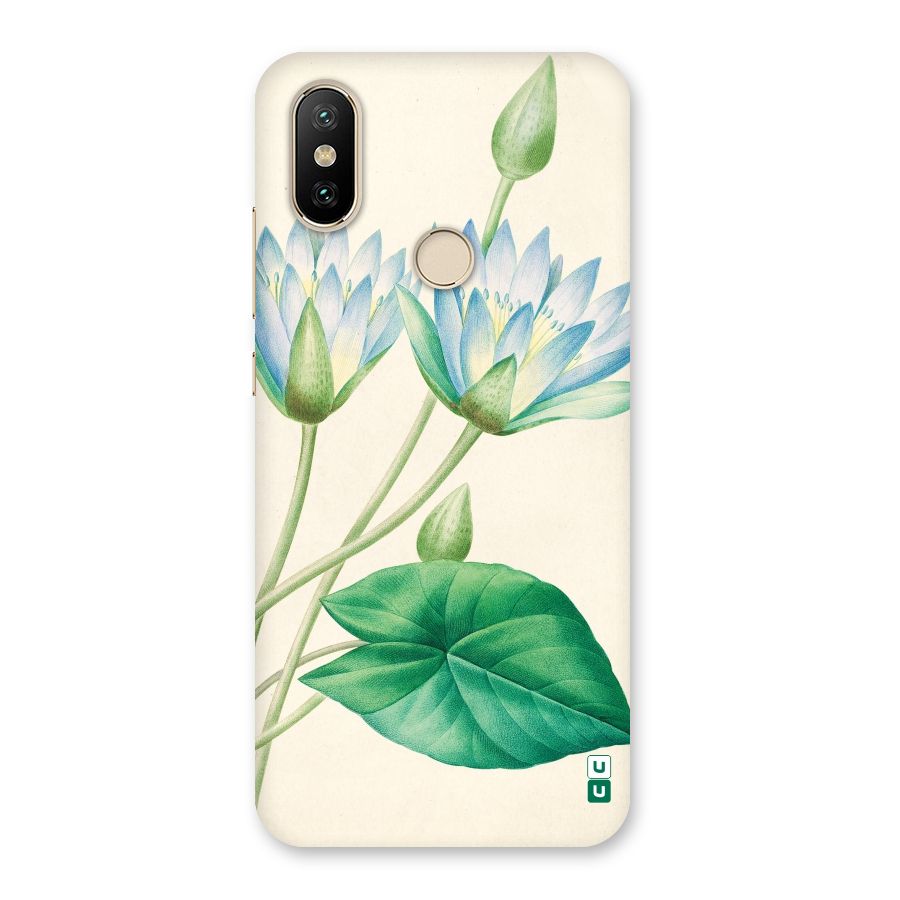 Blue Lotus Back Case for Mi A2