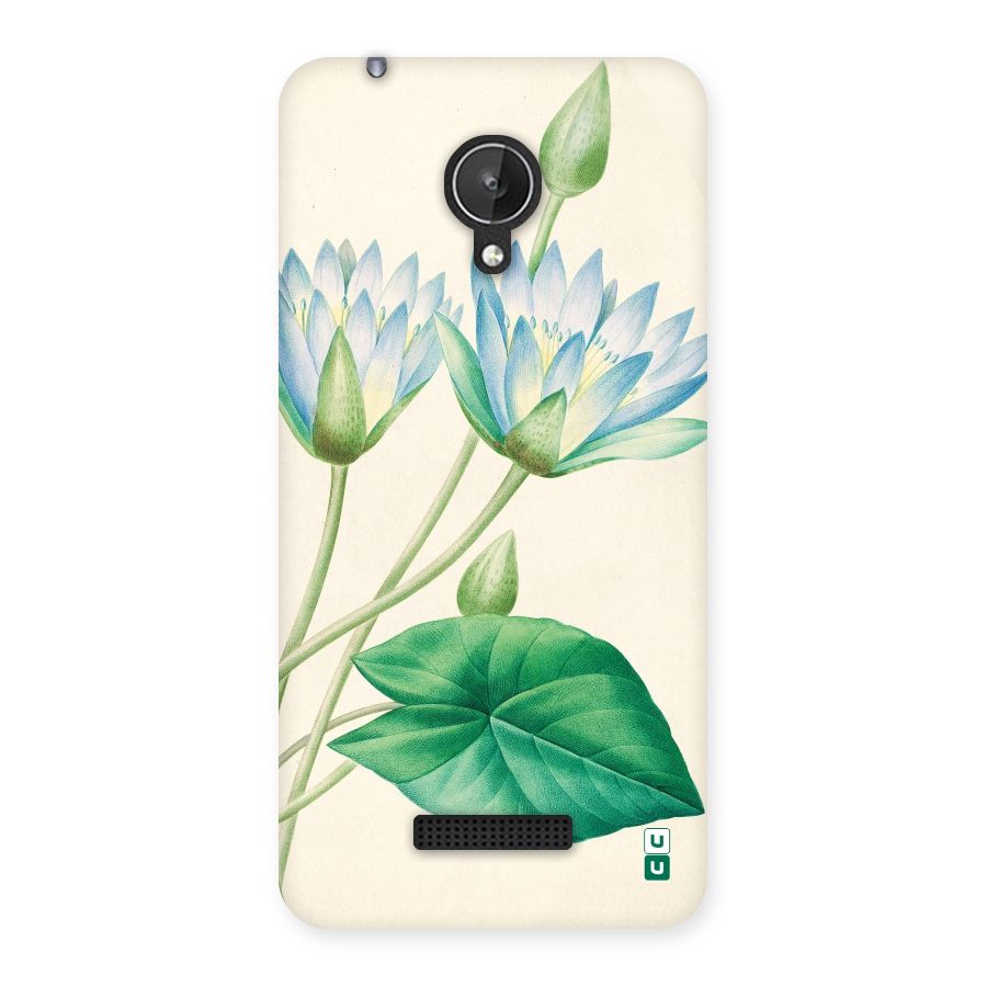 Blue Lotus Back Case for Micromax Canvas Spark Q380