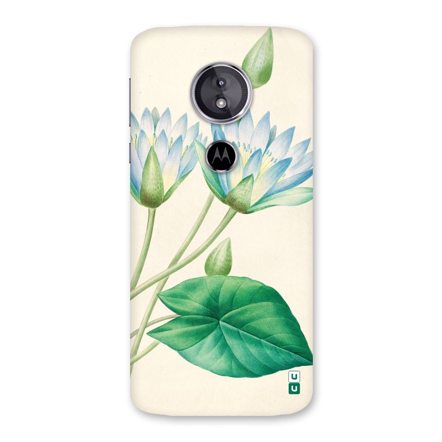 Blue Lotus Back Case for Moto E5