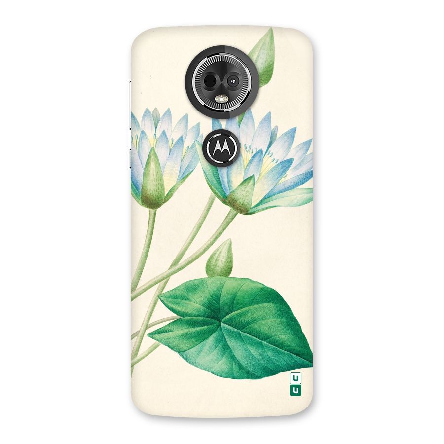 Blue Lotus Back Case for Moto E5 Plus