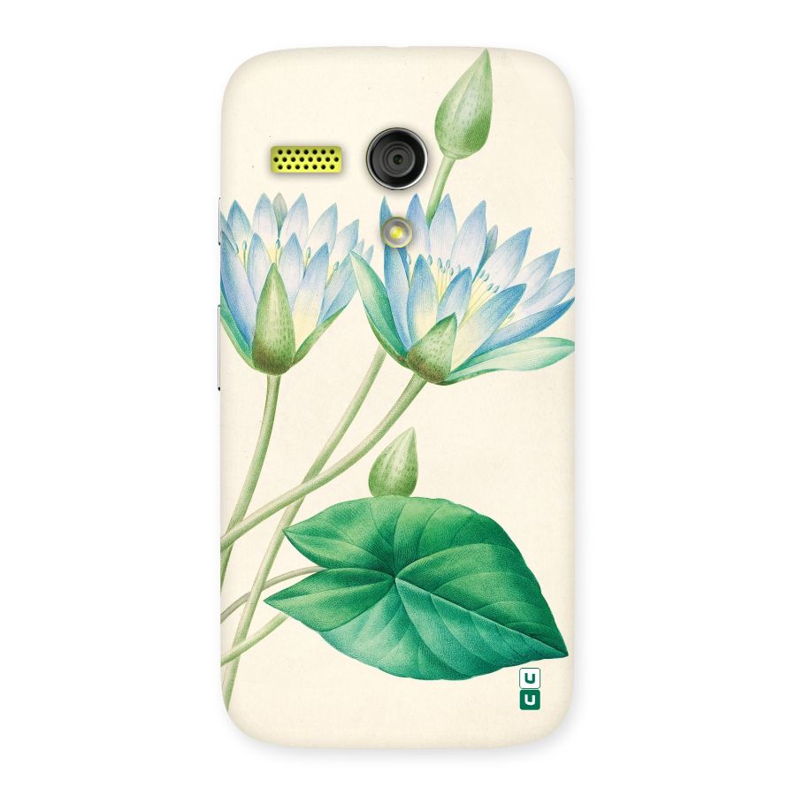 Blue Lotus Back Case for Moto G