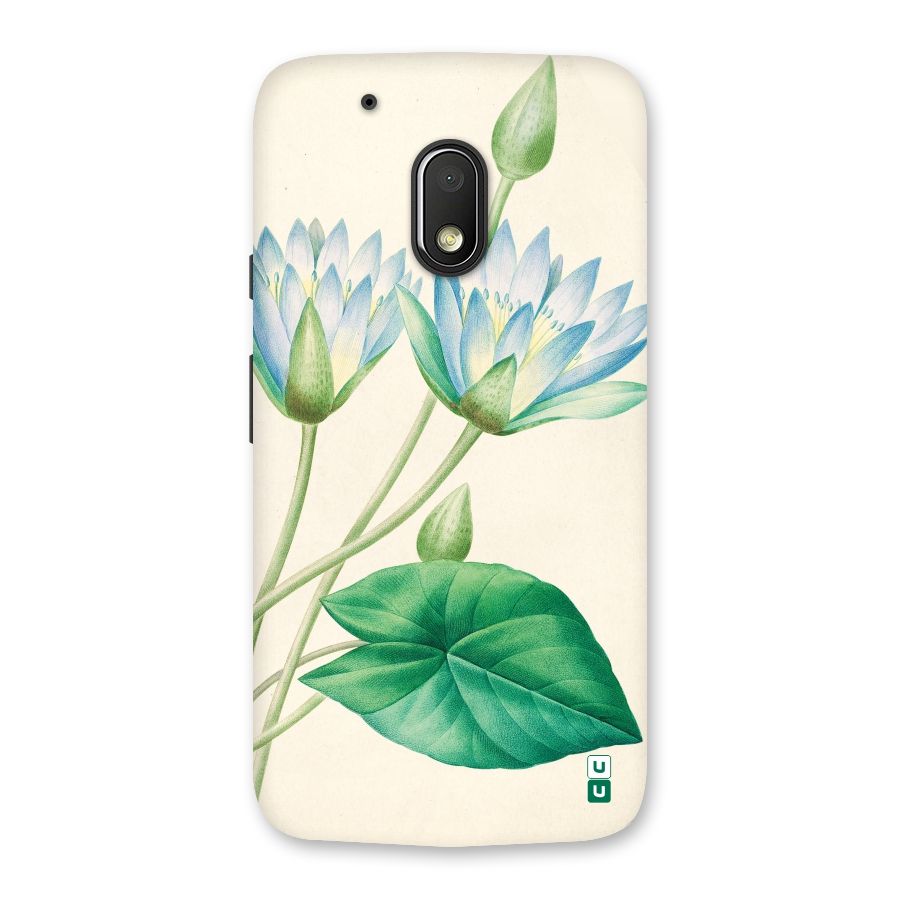 Blue Lotus Back Case for Moto G4 Play