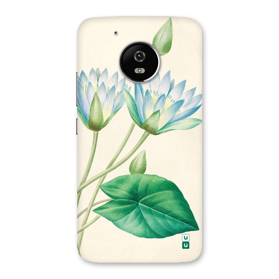 Blue Lotus Back Case for Moto G5