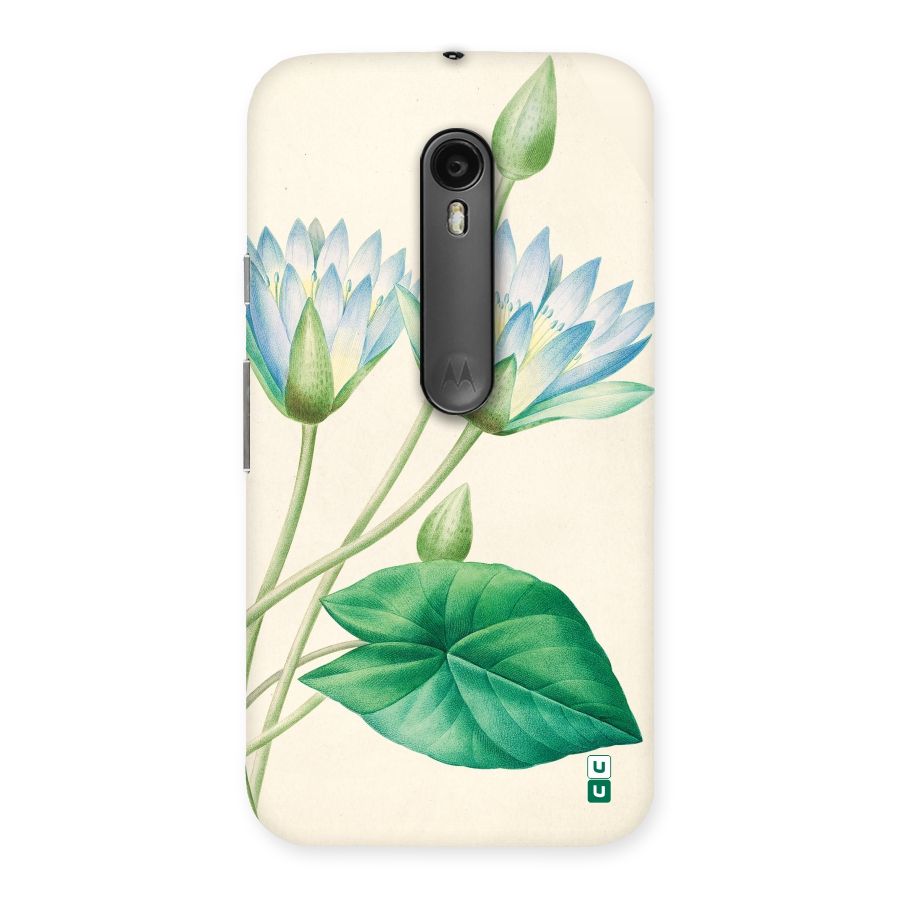 Blue Lotus Back Case for Moto G Turbo