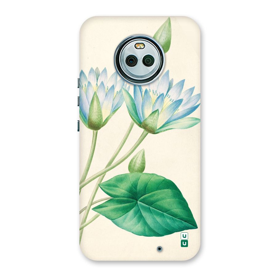 Blue Lotus Back Case for Moto X4