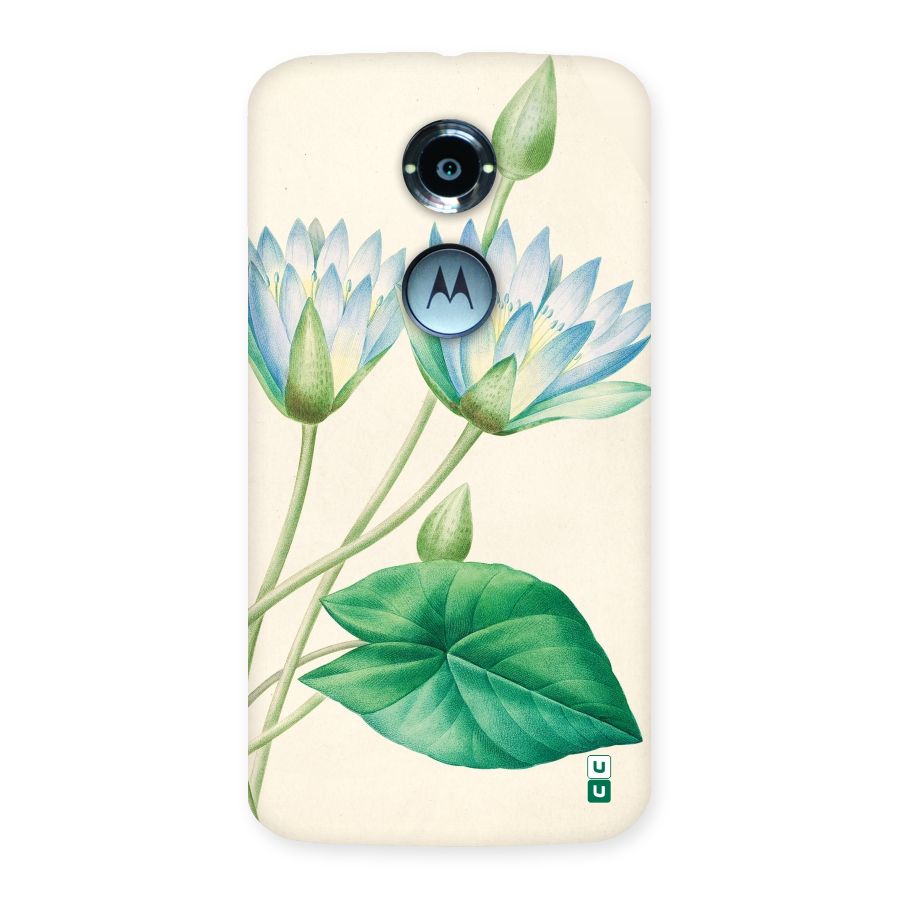 Blue Lotus Back Case for Moto X 2nd Gen