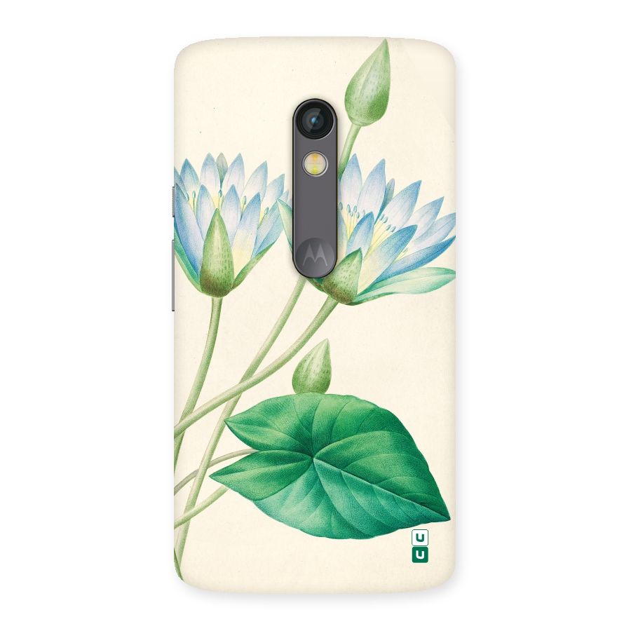 Blue Lotus Back Case for Moto X Play