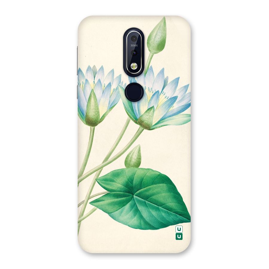 Blue Lotus Back Case for Nokia 7.1