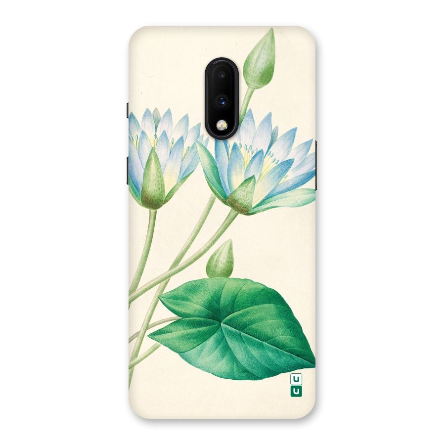 Blue Lotus Back Case for OnePlus 7