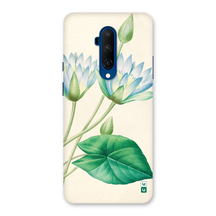Blue Lotus Back Case for OnePlus 7T Pro
