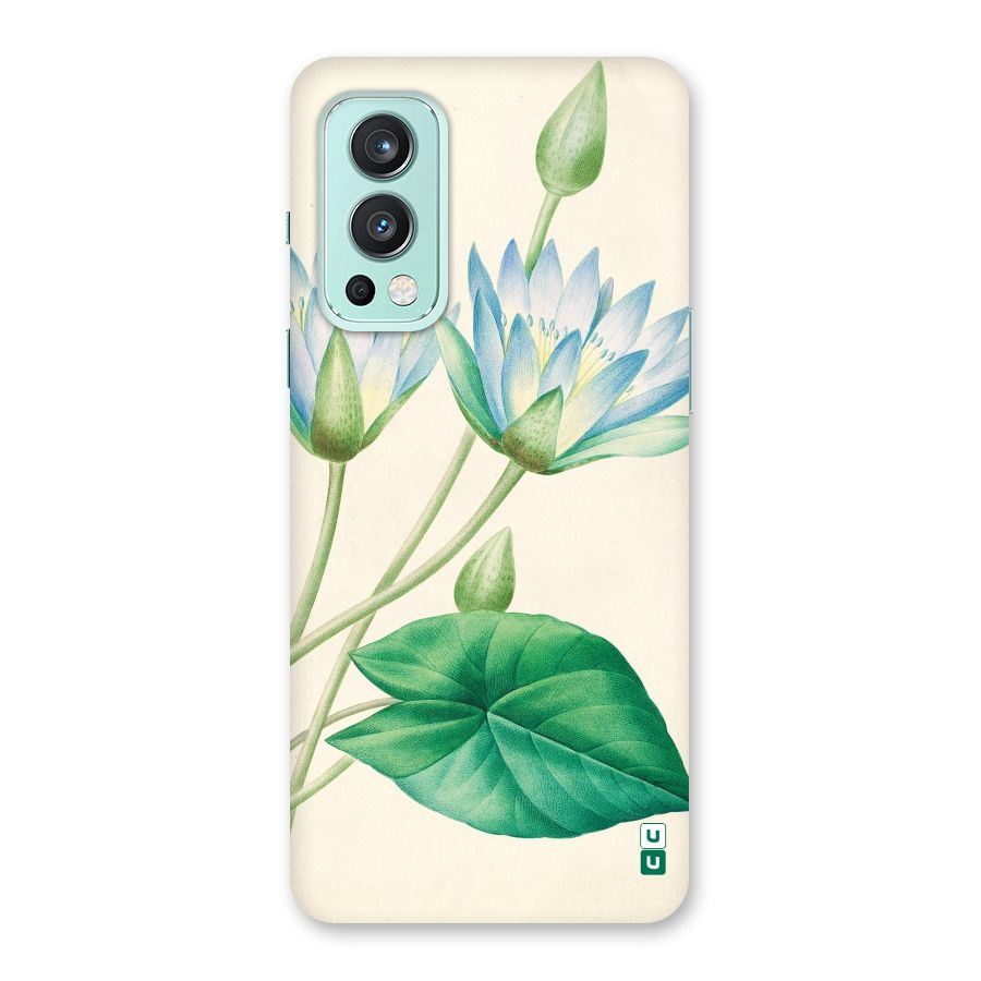 Blue Lotus Back Case for OnePlus Nord 2 5G