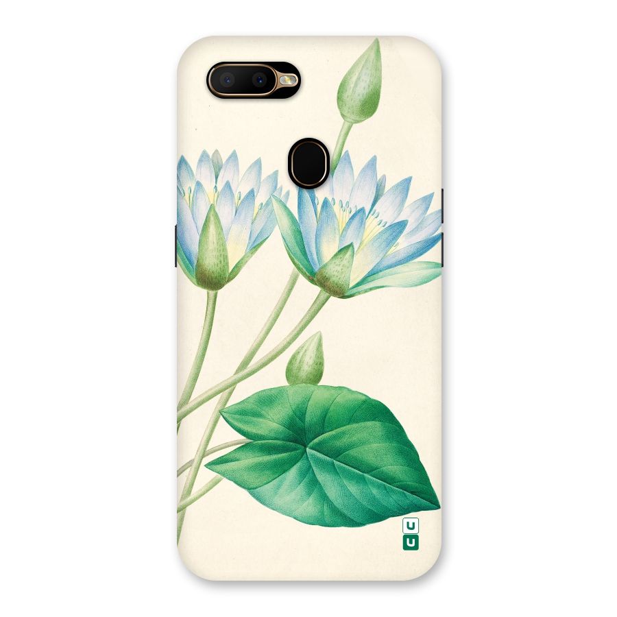 Blue Lotus Back Case for Oppo A5s
