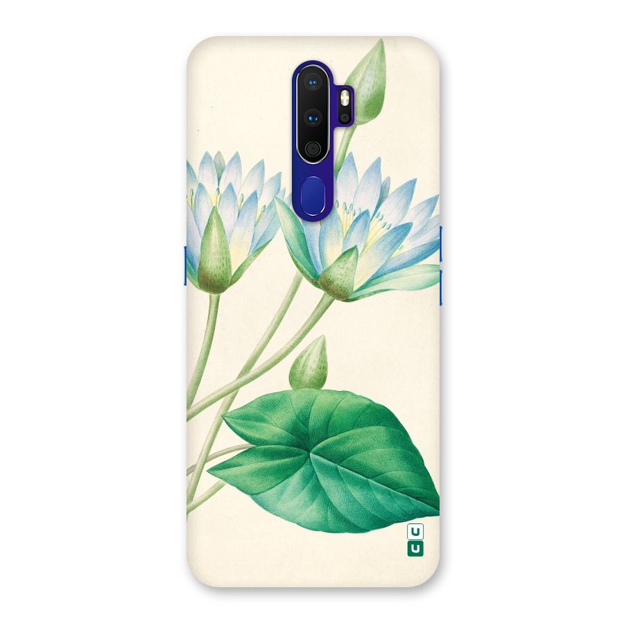 Blue Lotus Back Case for Oppo A9 (2020)