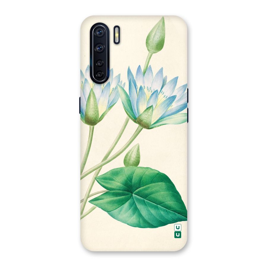 Blue Lotus Back Case for Oppo F15
