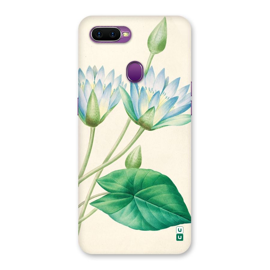 Blue Lotus Back Case for Oppo F9
