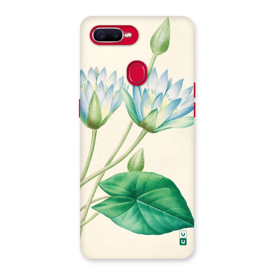 Blue Lotus Back Case for Oppo F9 Pro