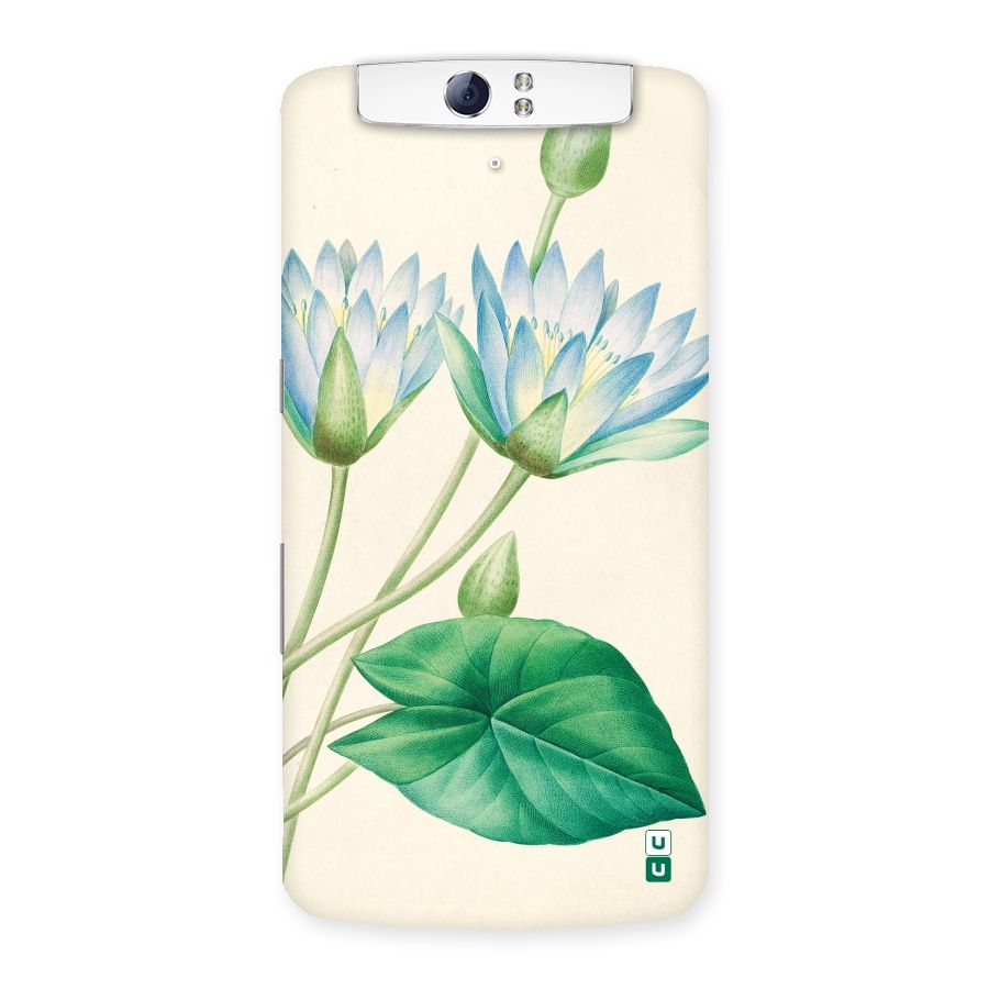 Blue Lotus Back Case for Oppo N1