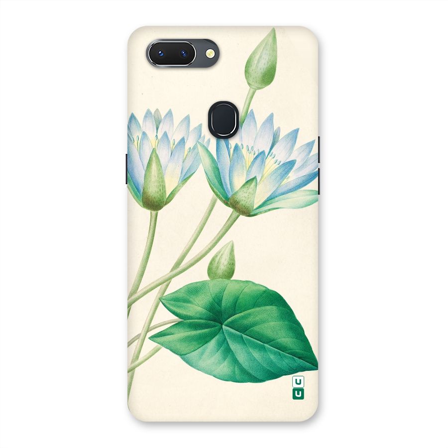 Blue Lotus Back Case for Oppo Realme 2