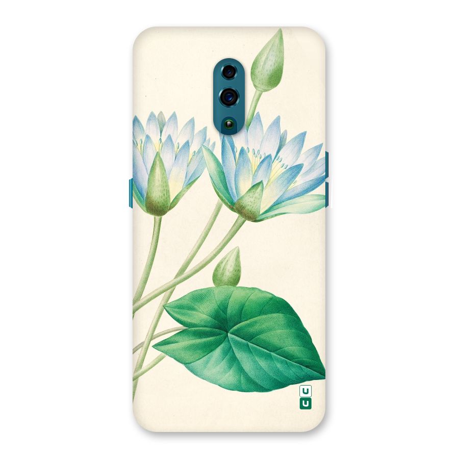 Blue Lotus Back Case for Oppo Reno