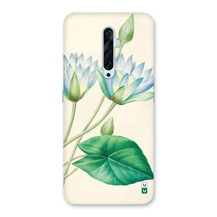 Blue Lotus Back Case for Oppo Reno2 F