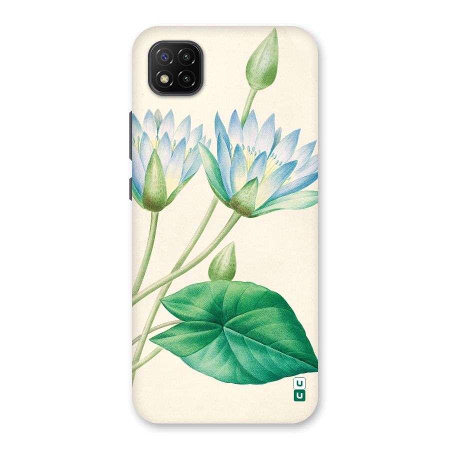 Blue Lotus Back Case for Poco C3