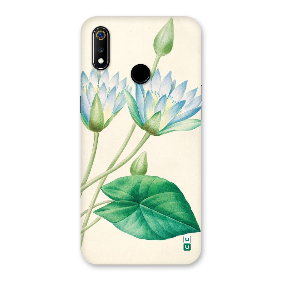 Blue Lotus Back Case for Realme 3