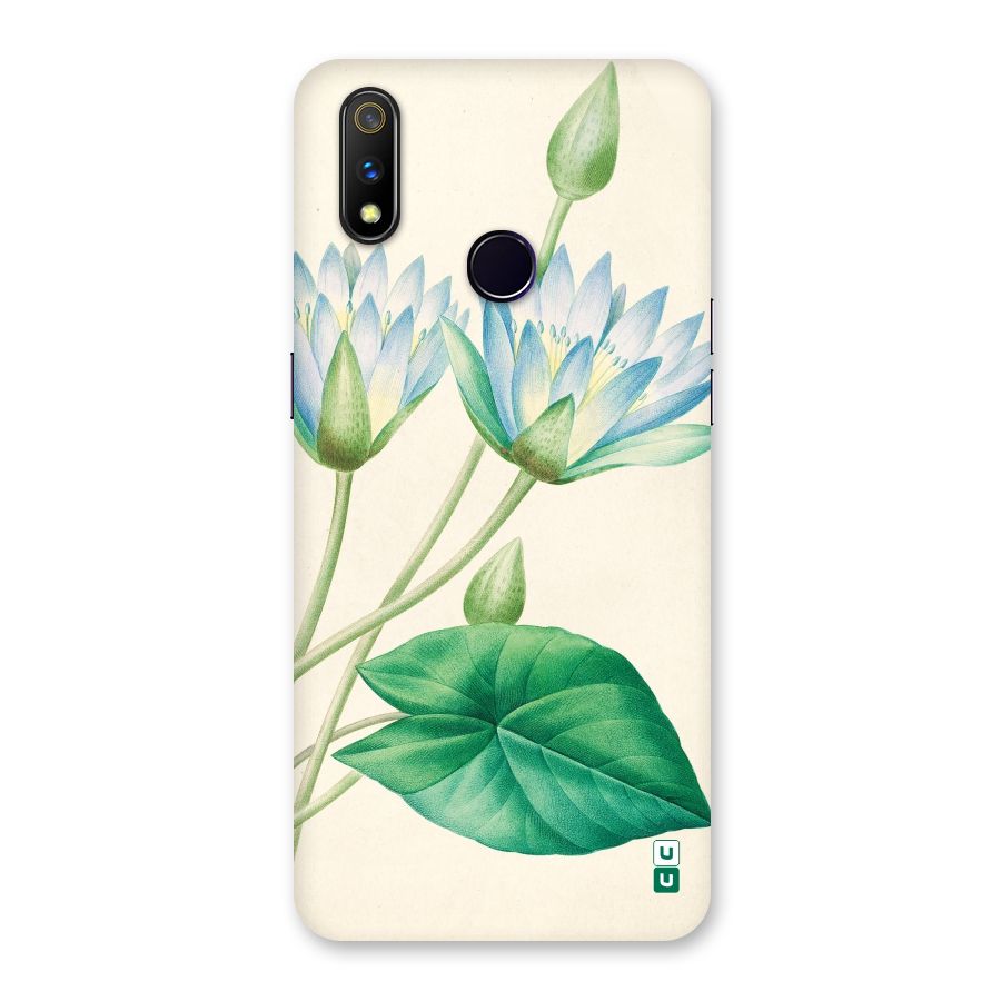 Blue Lotus Back Case for Realme 3 Pro