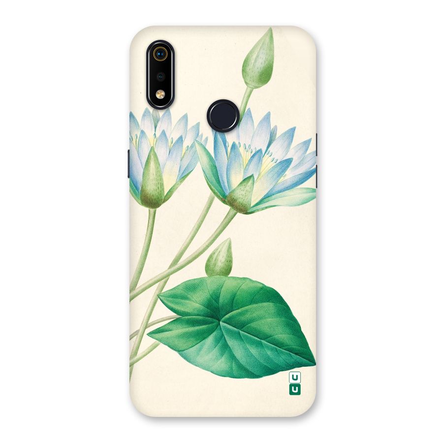 Blue Lotus Back Case for Realme 3i