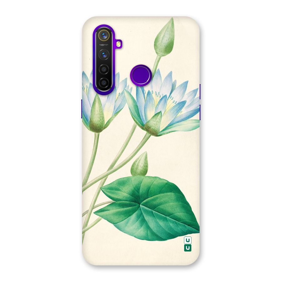 Blue Lotus Back Case for Realme 5 Pro
