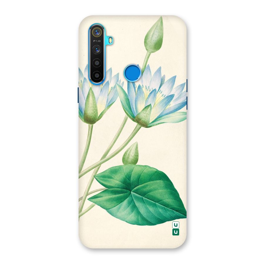 Blue Lotus Back Case for Realme 5s