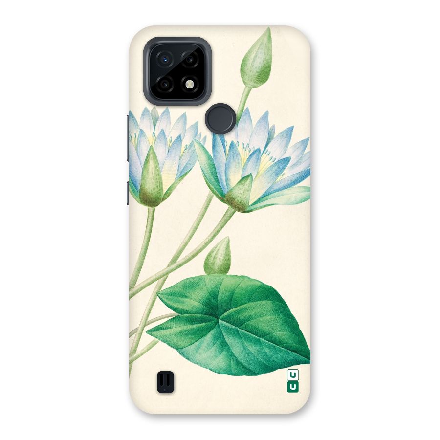 Blue Lotus Back Case for Realme C21