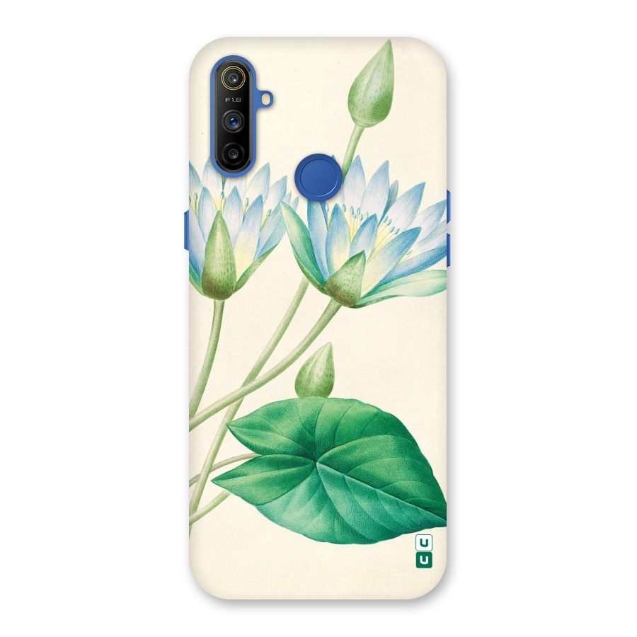 Blue Lotus Back Case for Realme Narzo 10A