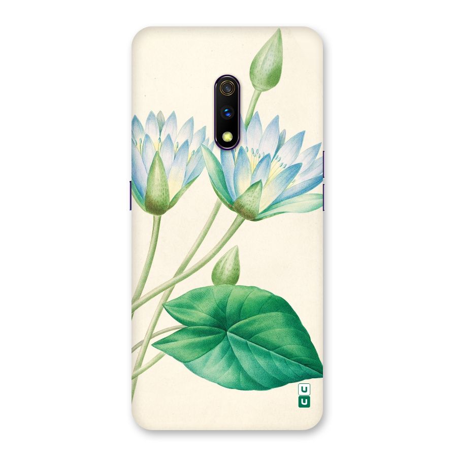 Blue Lotus Back Case for Realme X