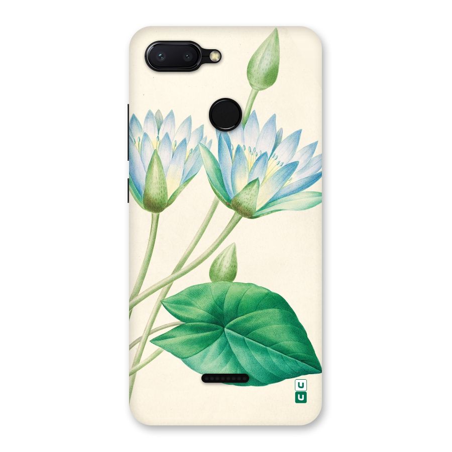 Blue Lotus Back Case for Redmi 6