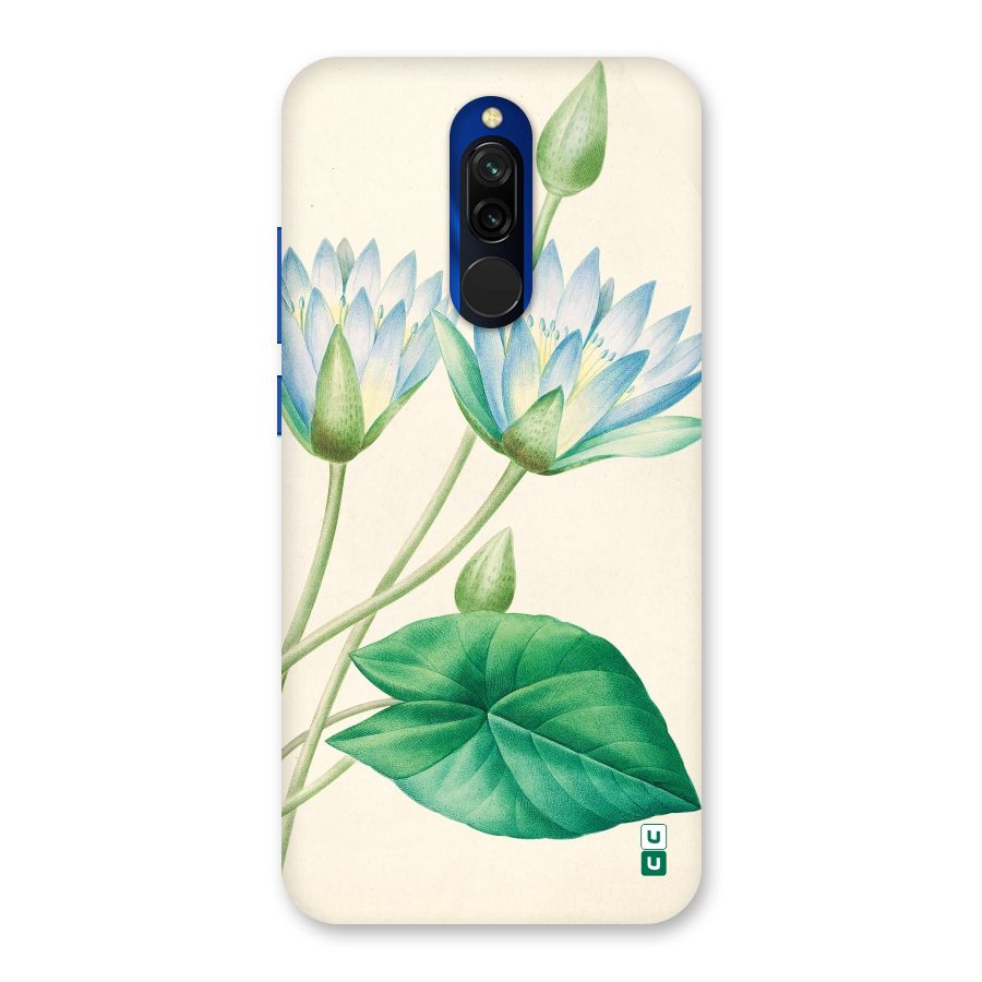 Blue Lotus Back Case for Redmi 8