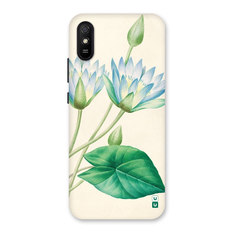 Blue Lotus Back Case for Redmi 9A