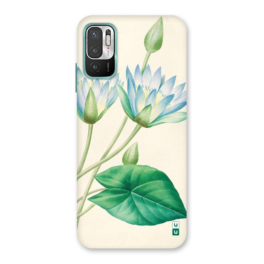 Blue Lotus Back Case for Redmi Note 10T 5G