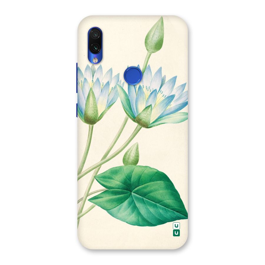 Blue Lotus Back Case for Redmi Note 7S