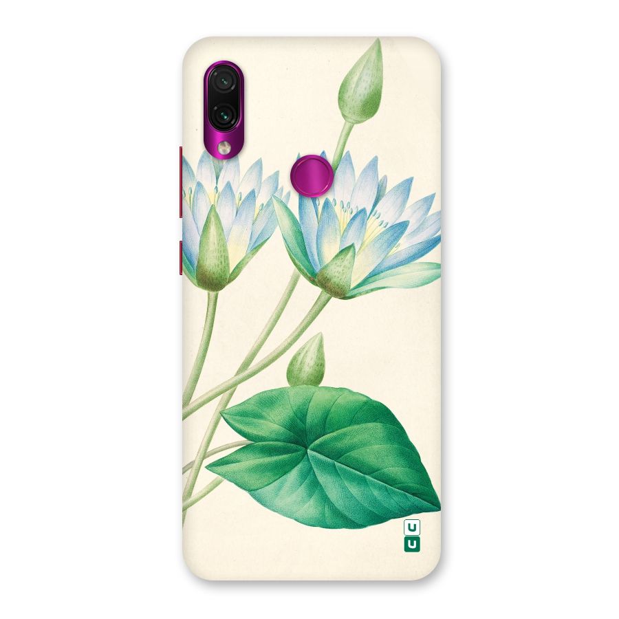 Blue Lotus Back Case for Redmi Note 7 Pro