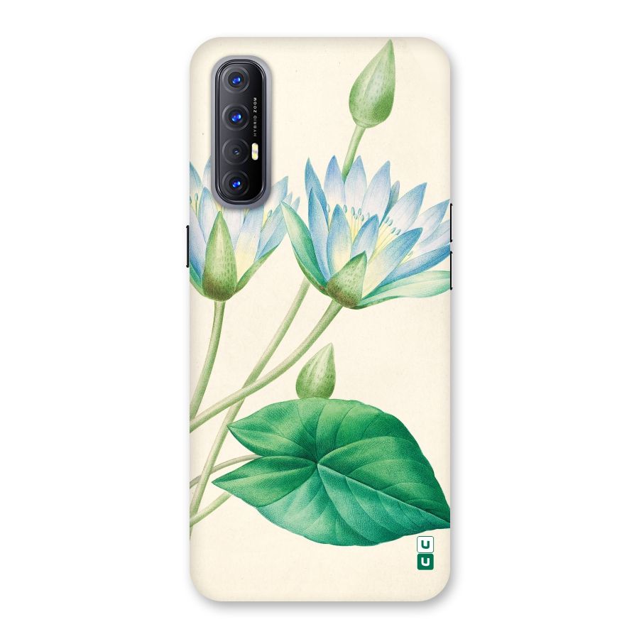 Blue Lotus Back Case for Reno3 Pro