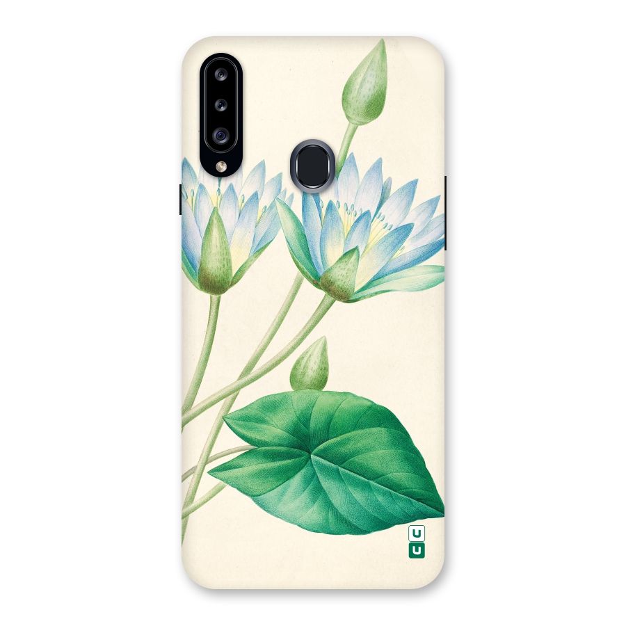 Blue Lotus Back Case for Samsung Galaxy A20s