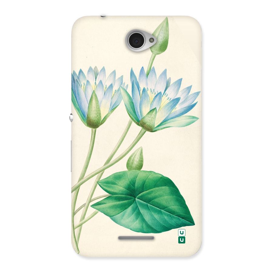 Blue Lotus Back Case for Sony Xperia E4